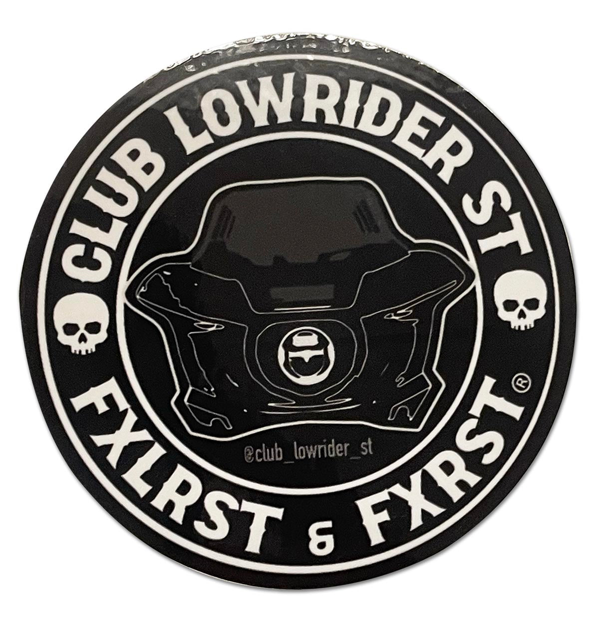 3" Round Club Lowrider Sticker