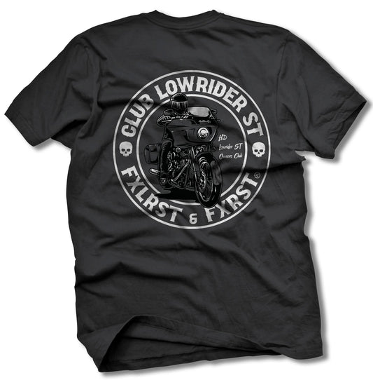 Short Sleeve T-Shirt Black Club Lowrider ST Logo