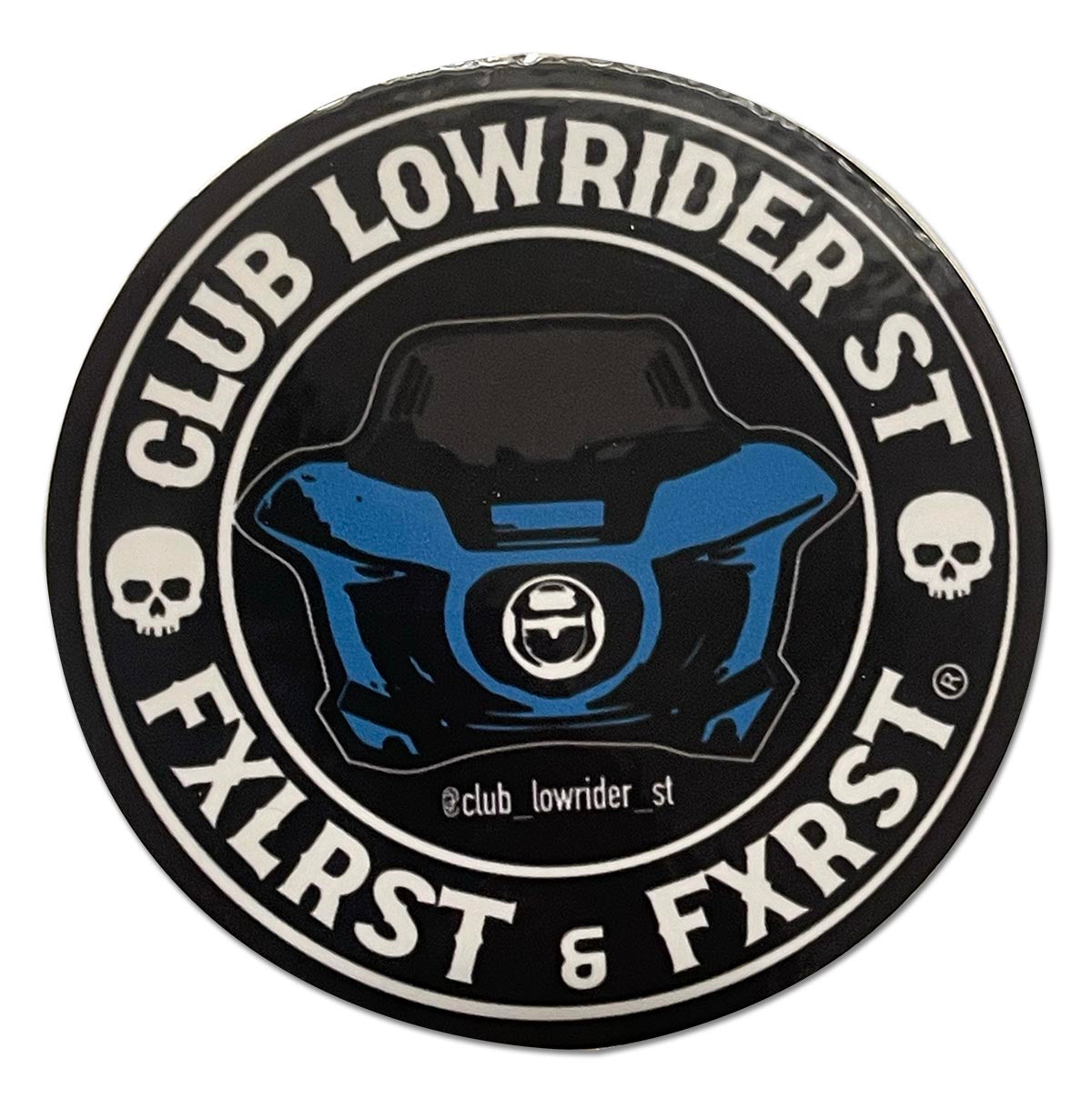 3" Round Club Lowrider Sticker