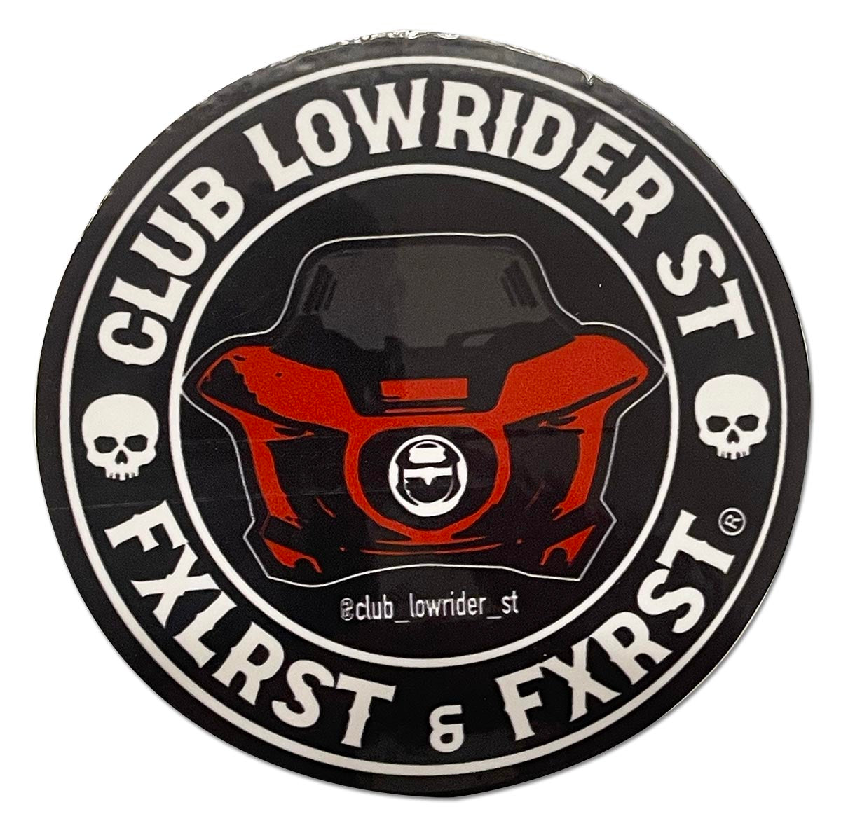 3" Round Club Lowrider Sticker