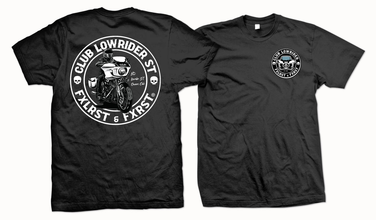 Short Sleeve T-Shirt White Club Lowrider ST Logo